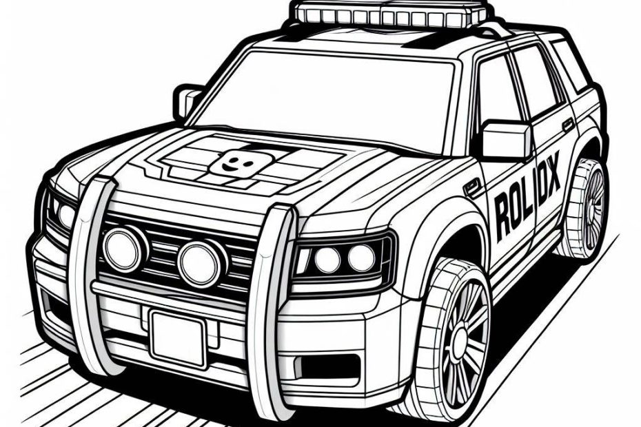 Roblox coloring police car