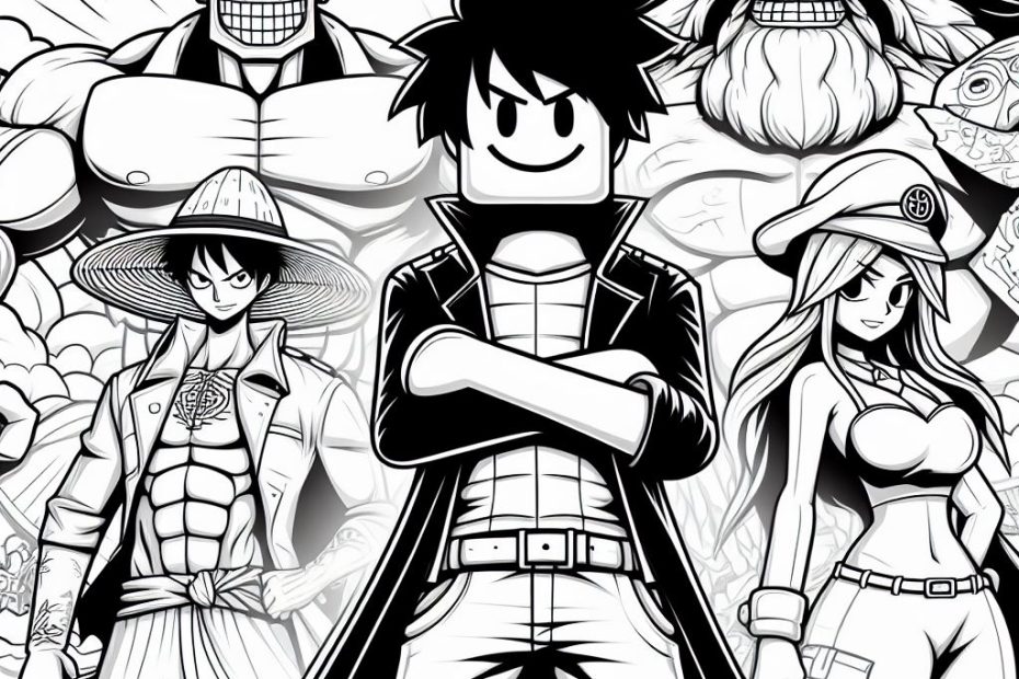 Roblox One Piece coloring